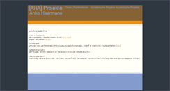 Desktop Screenshot of aha-projekte.de