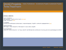 Tablet Screenshot of aha-projekte.de